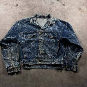 Vintage Ciotti Acid Wash Denim Jacket Size S